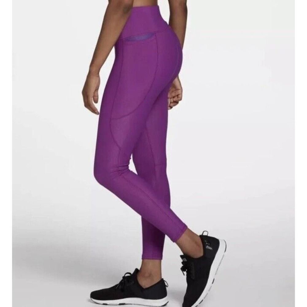 Calia by Carrie Underwood Bright Purple Ribbed leggings sz XS